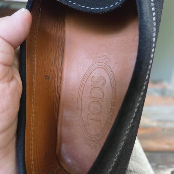 Tod's Black Suede Loafers - Picture 9 of 13